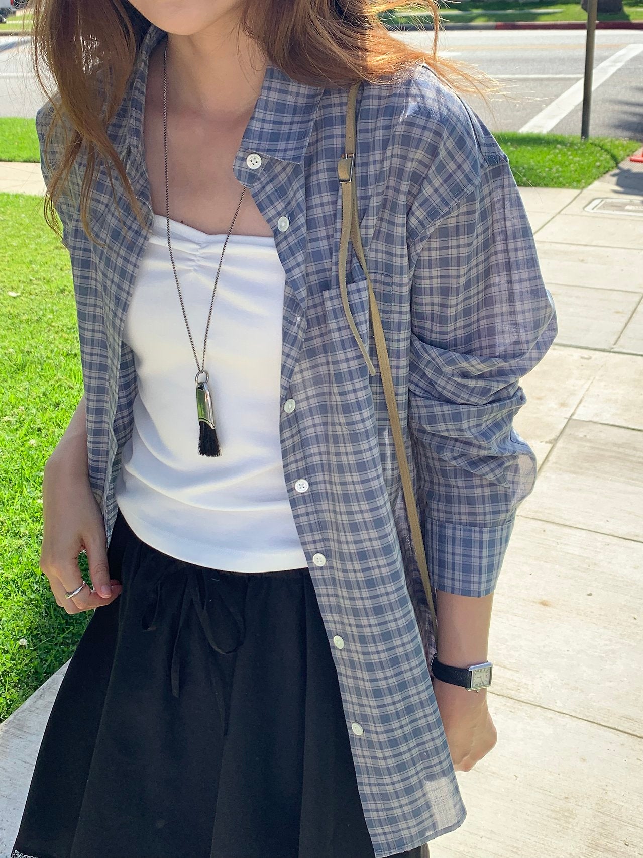 Halen check shirt-2col