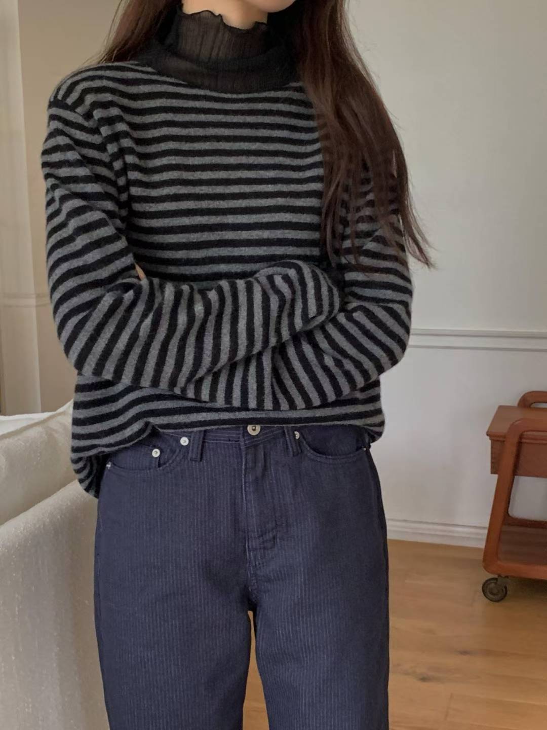 cash boat neck s.t knit-3col