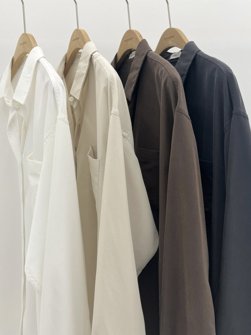 Lumiere napping tencel shirt-4col