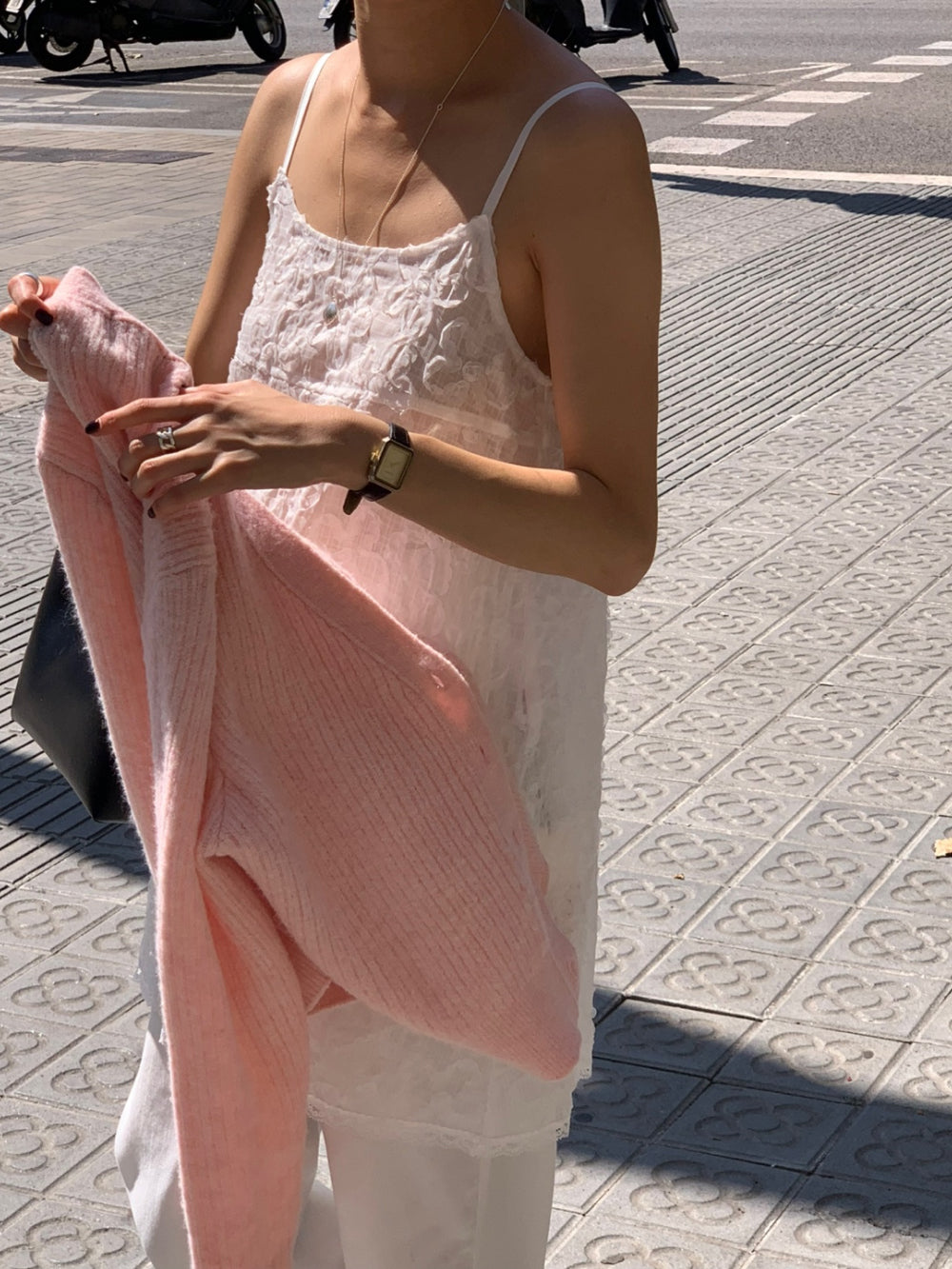 Rosy layered onepiece