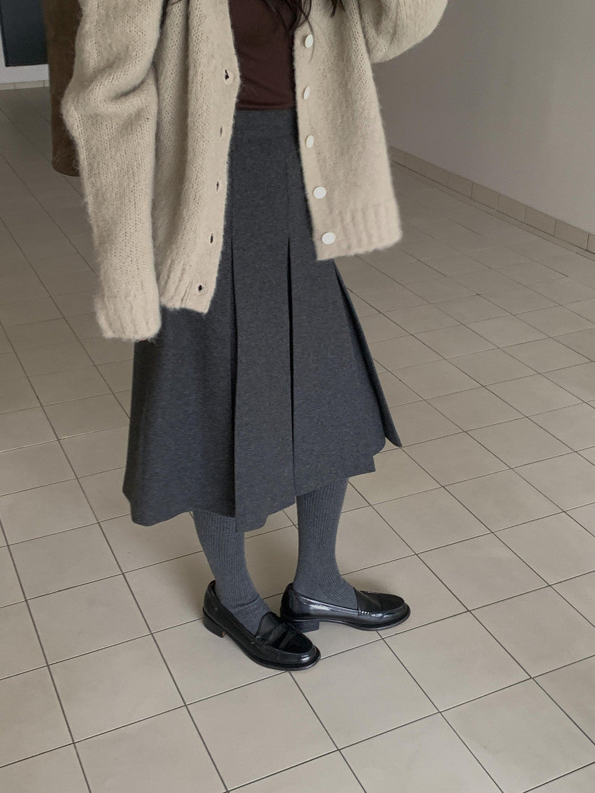 new inder wool skirt-2col