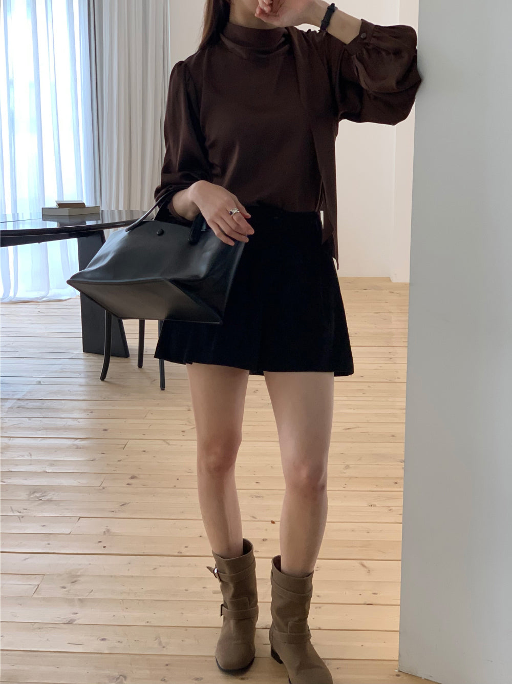 house tie blouse-3col