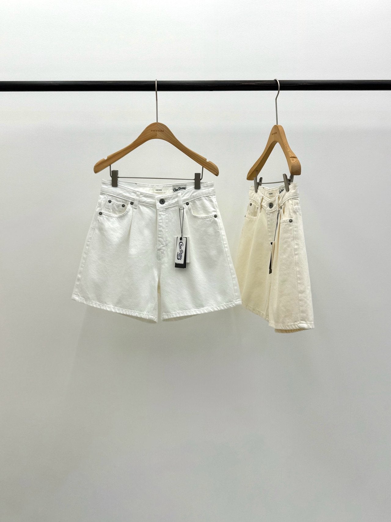 sandro pintuck short denim-2col