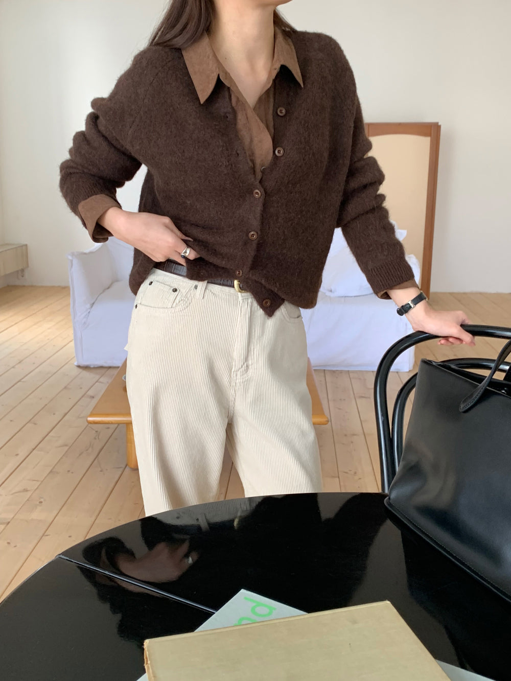 carrot cardigan-4col