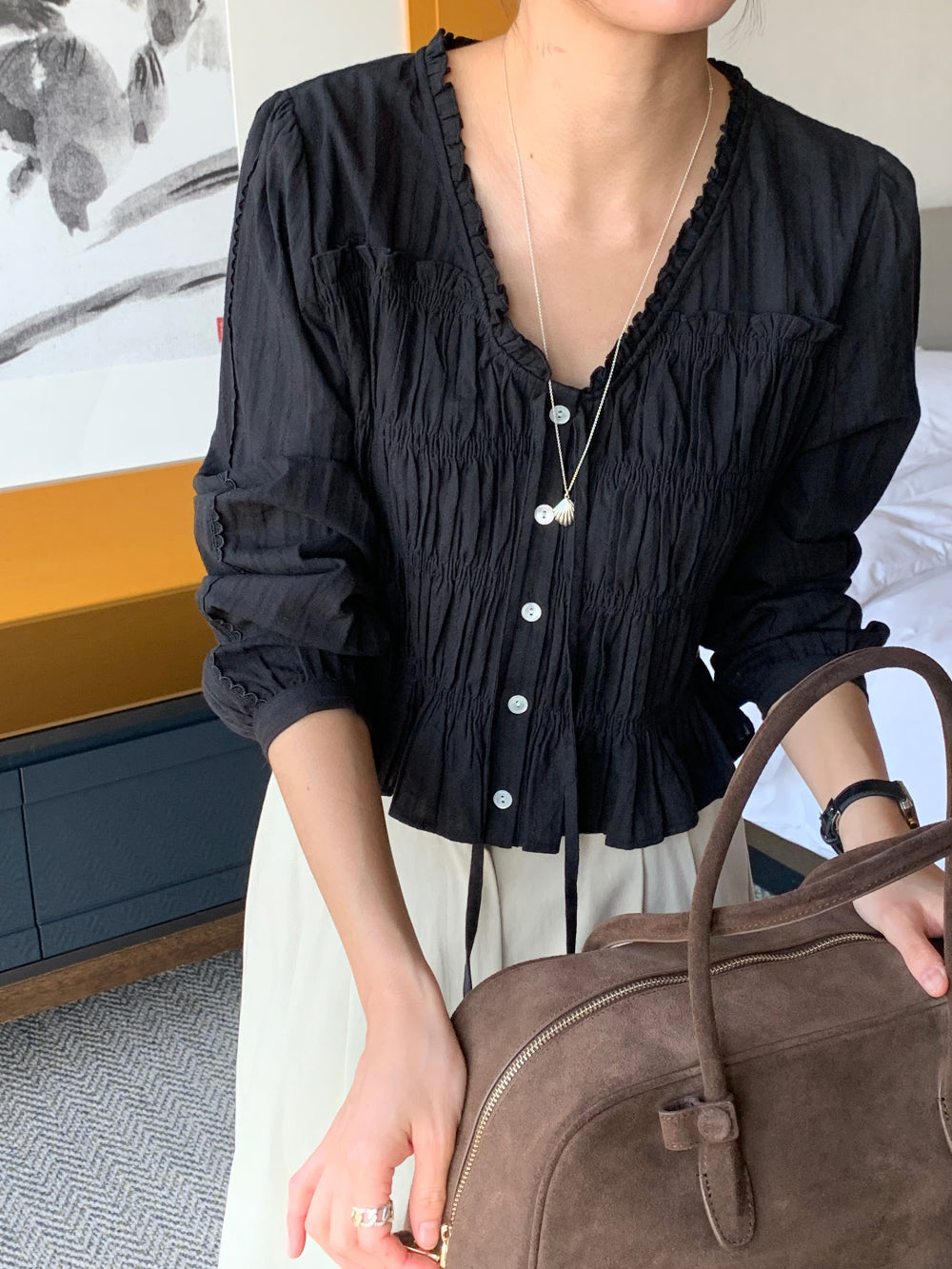 Mogu blouse-2col