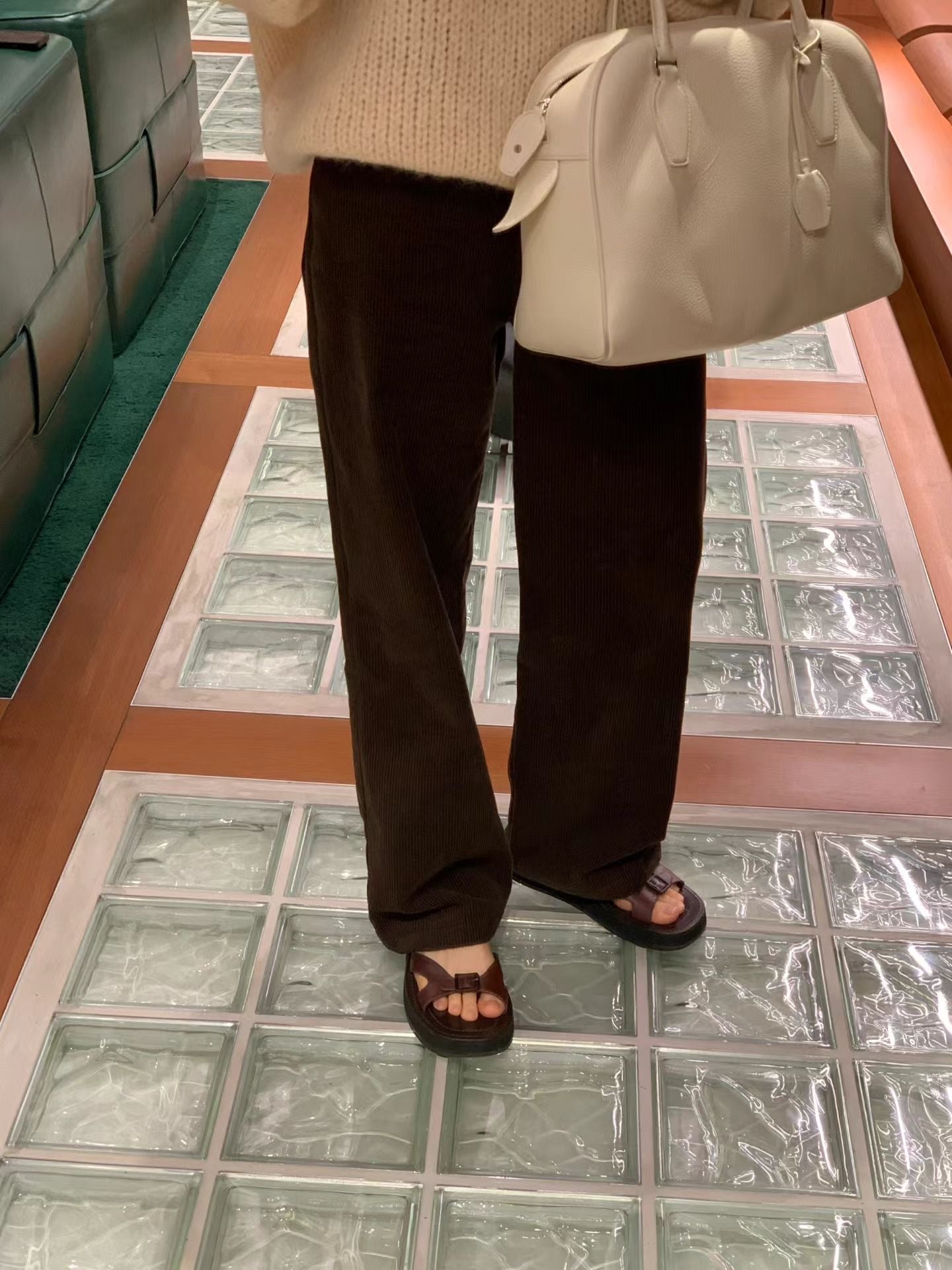 Ounce gimo corduroy pants-4col