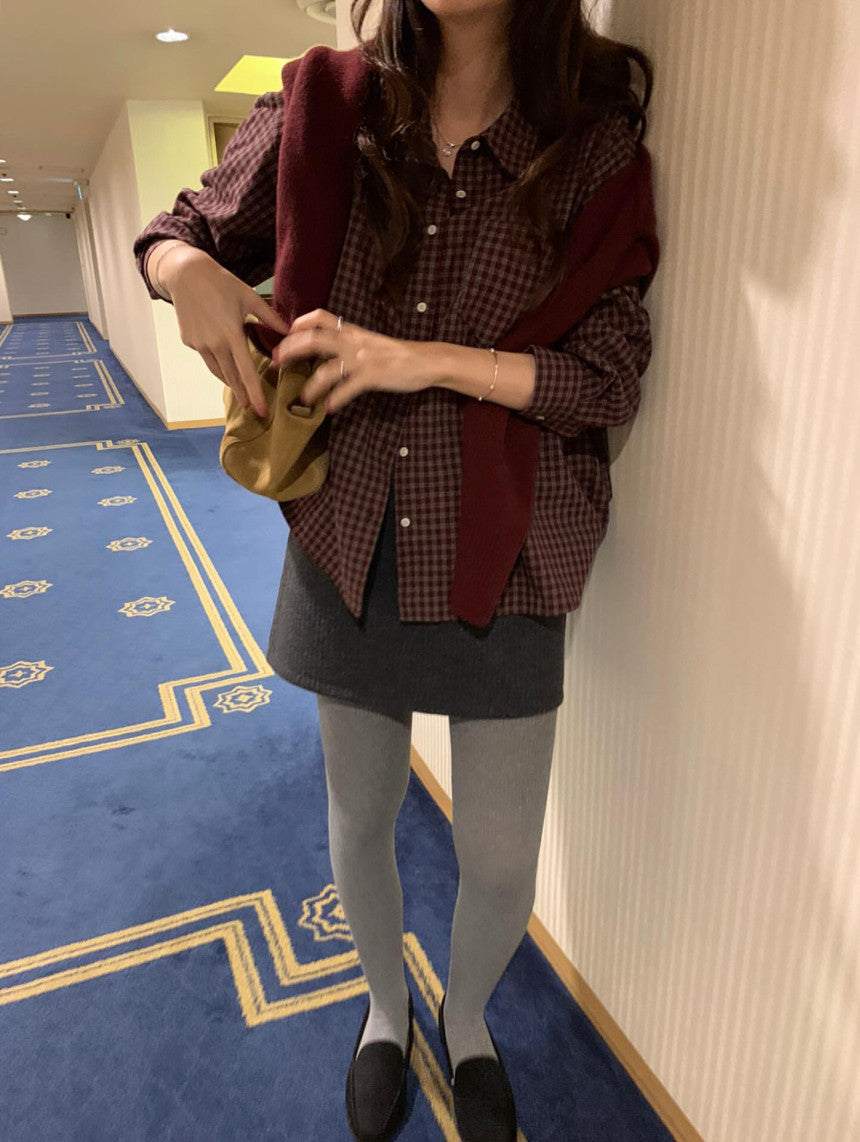 Seattle check shirt-2col