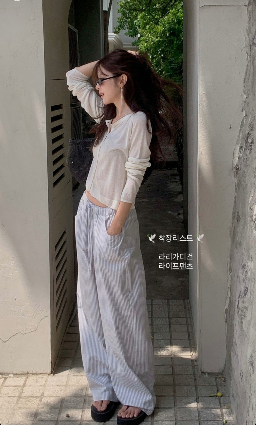 rari linen cardigan-4col