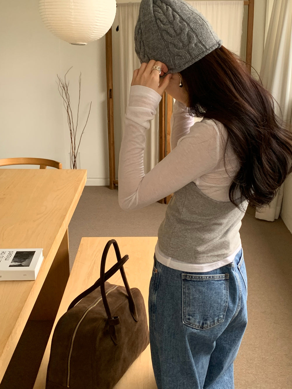 Halter layered set T-4col