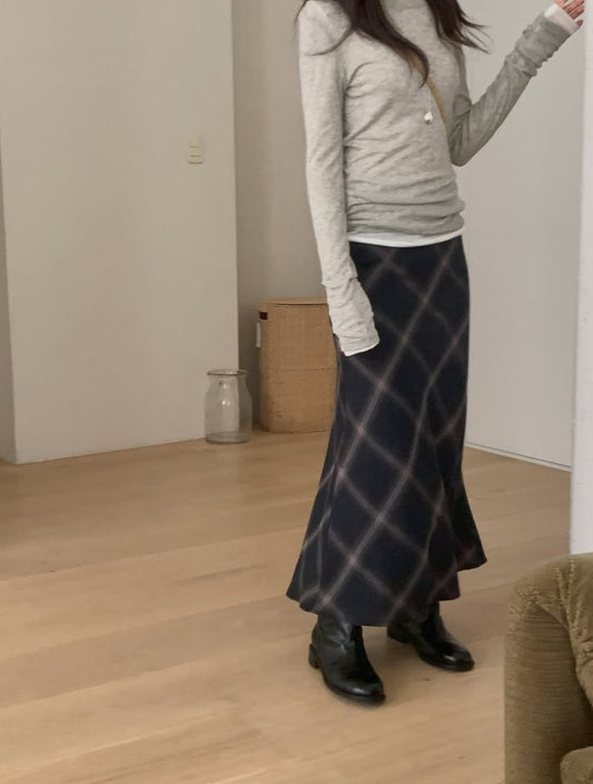 Tuchi check skirt