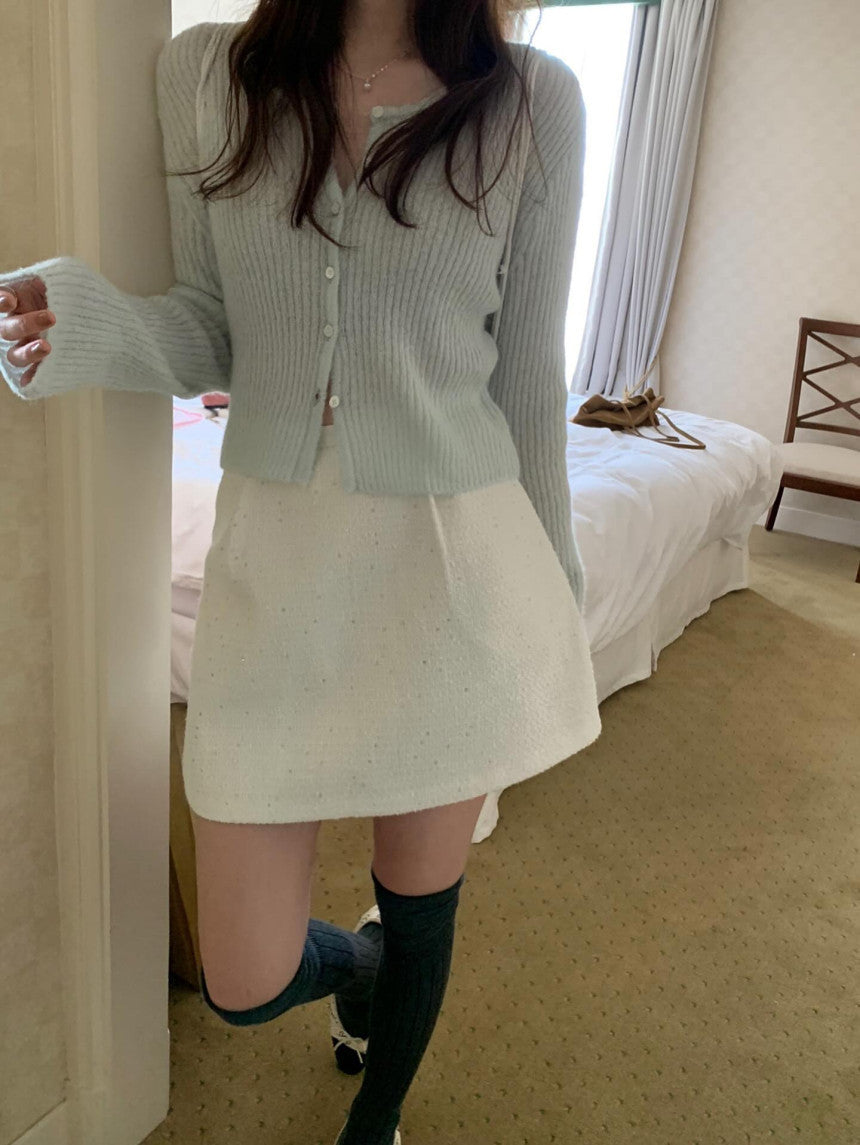 Winkle mini skirt-2col