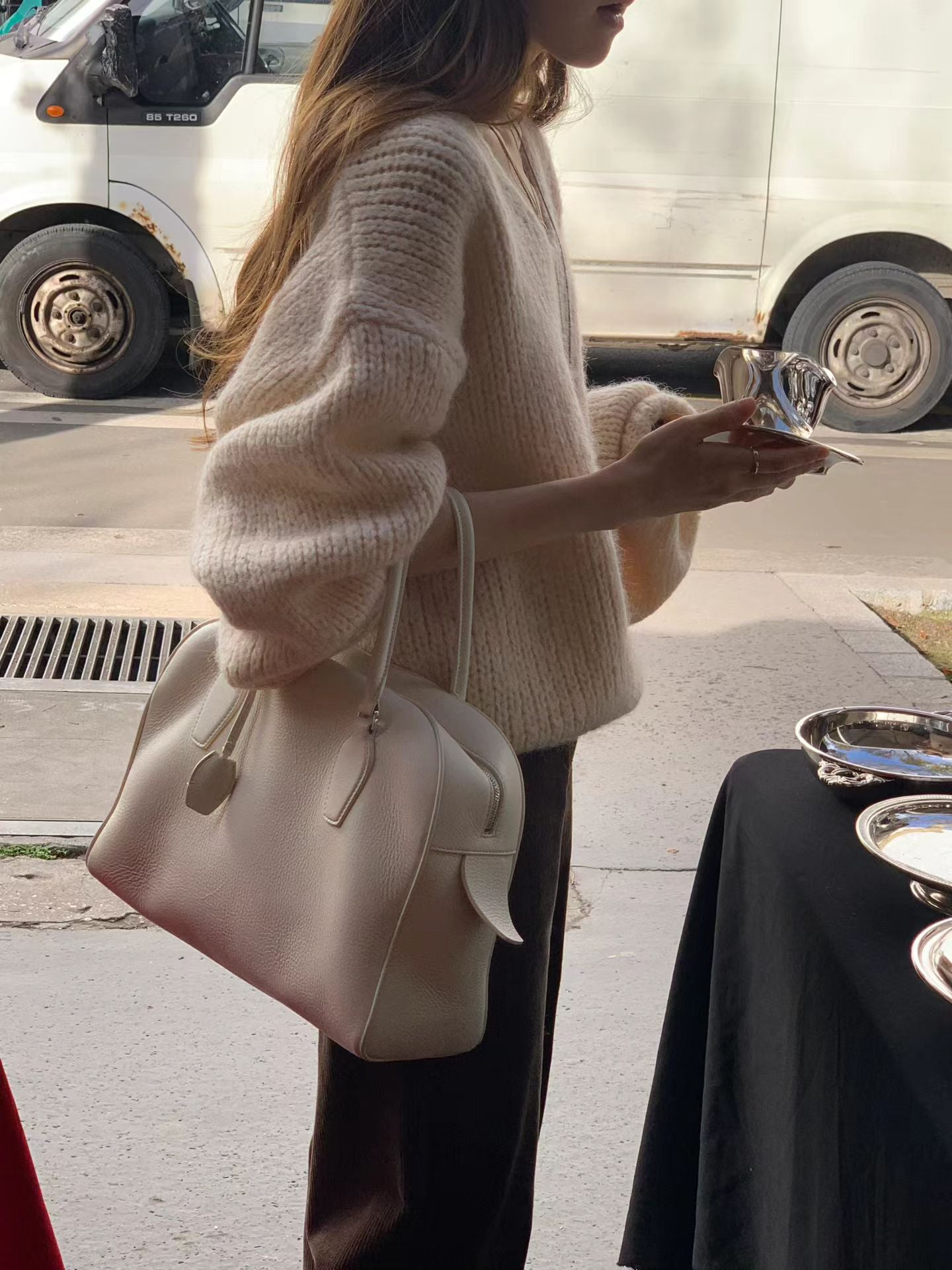 Ounce rina mohair v-knit-2col