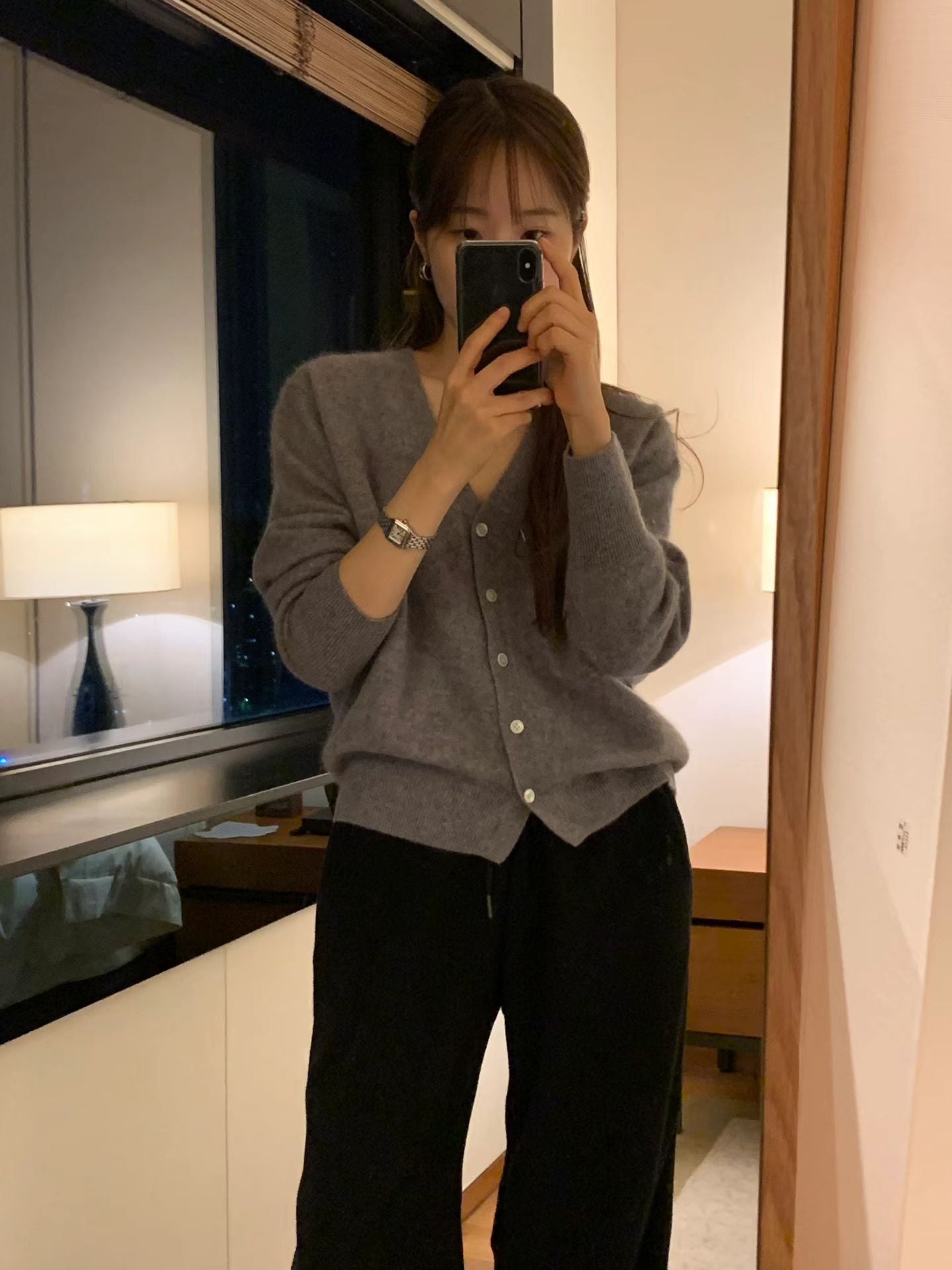 Ounce cash brush cardigan-4col