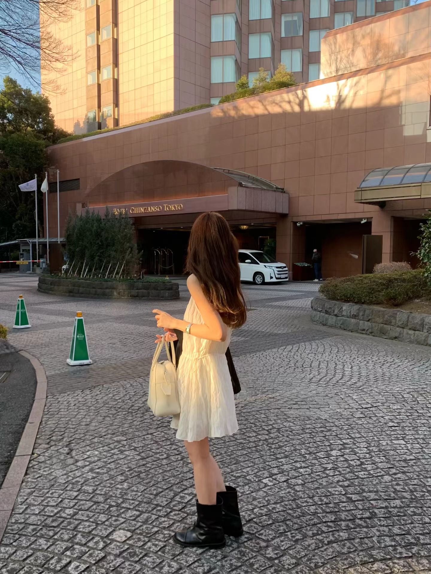 ivory即納 Ounce eilie string onepiece-2col