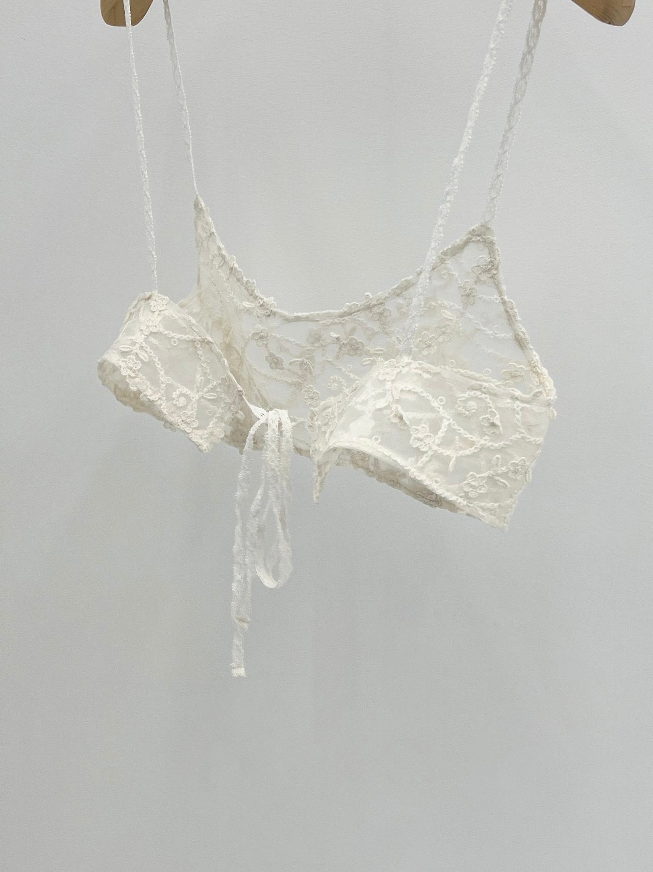 Rosier floral lace bustier