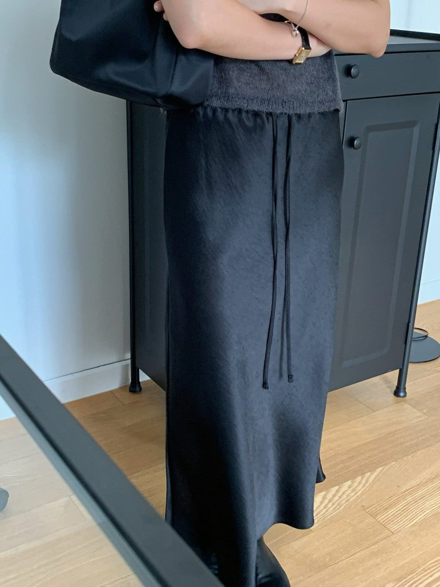 Cello satin skirt-3col/ショート丈あり