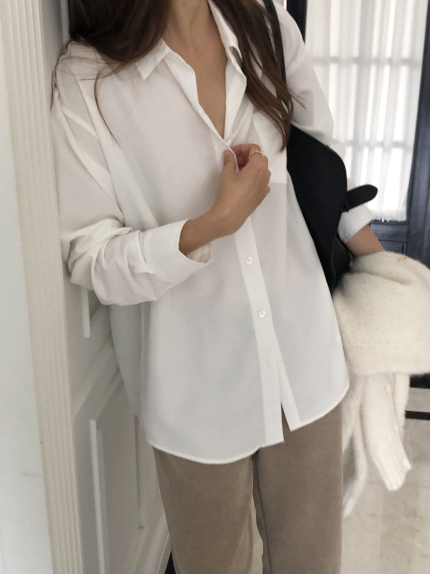 Lumiere napping tencel shirt-4col