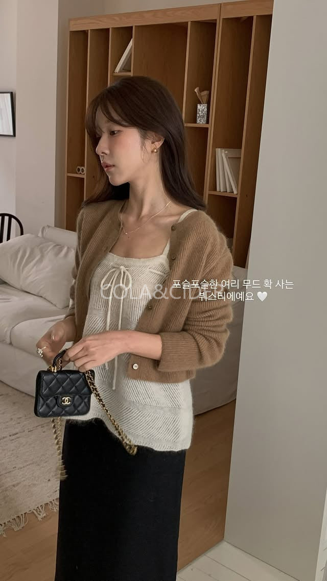 Koi knit bustier-3col