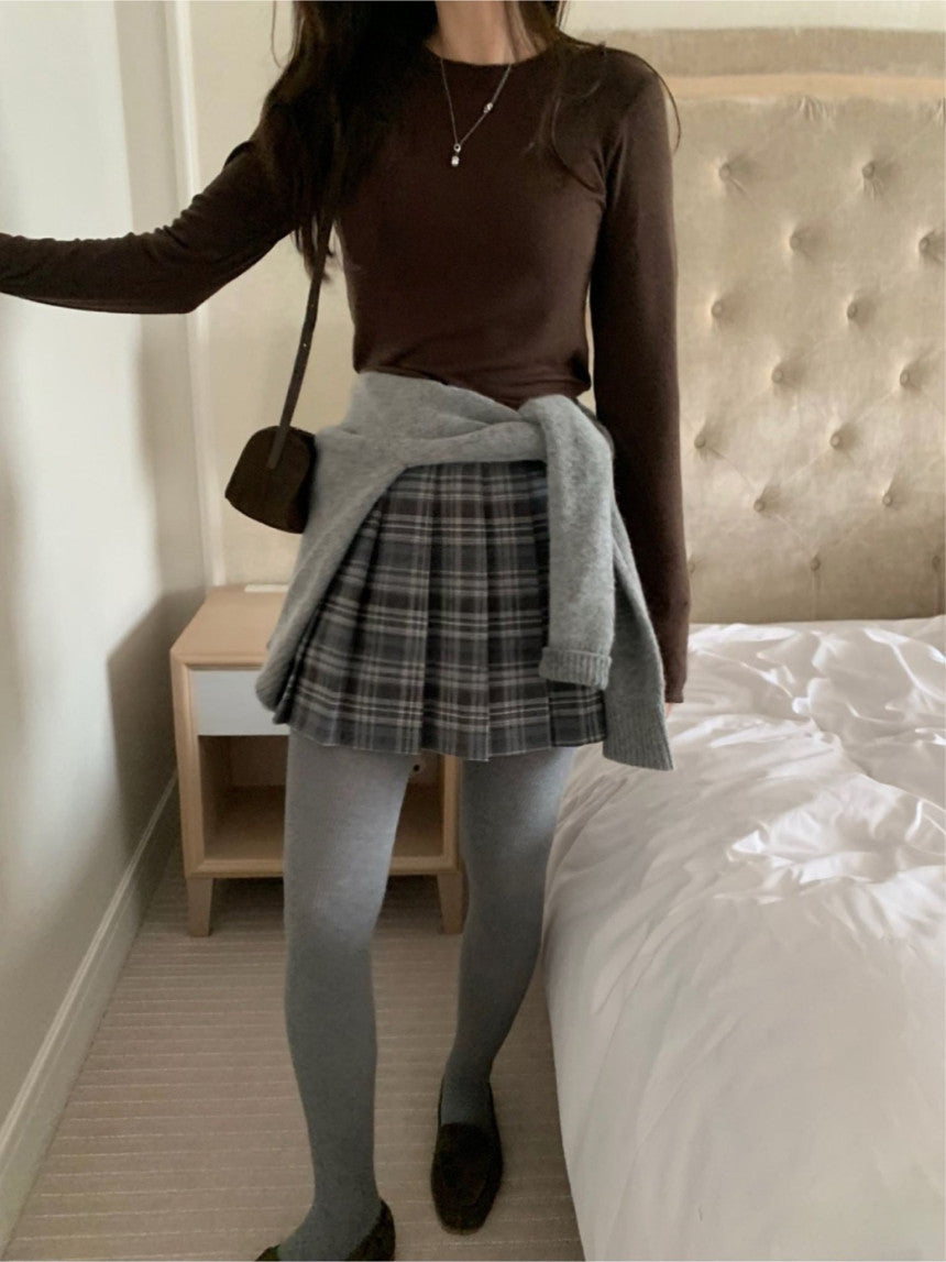 Check alo skirt-2col