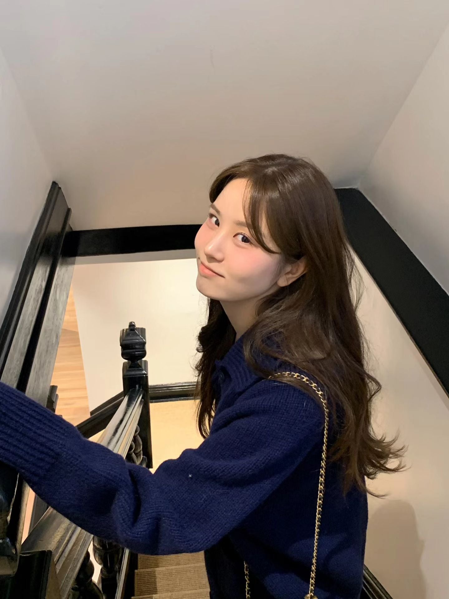 Ounce bailey collar knit cardigan-2col