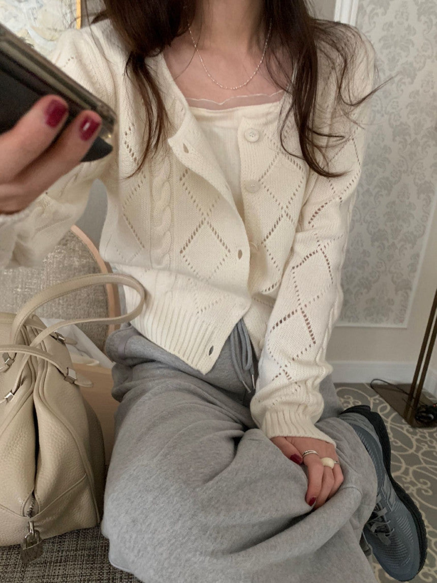 Thing twist cardigan-3col