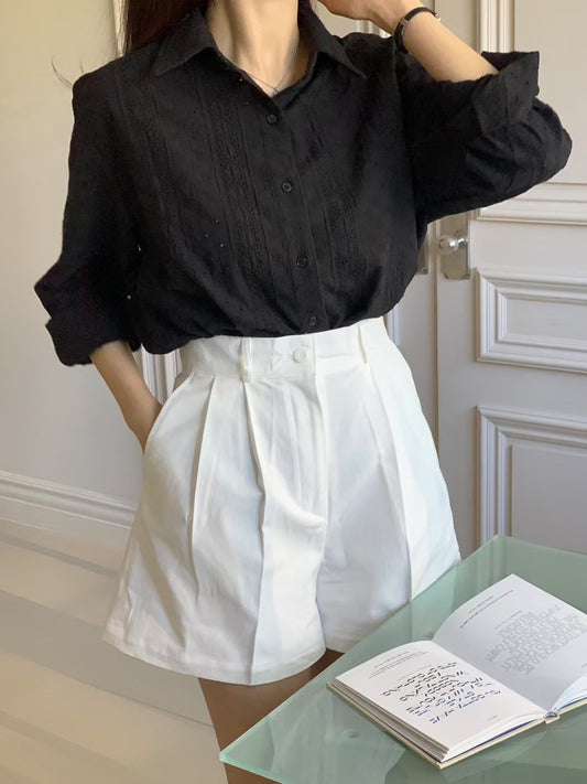 Rev lace shirt-2col