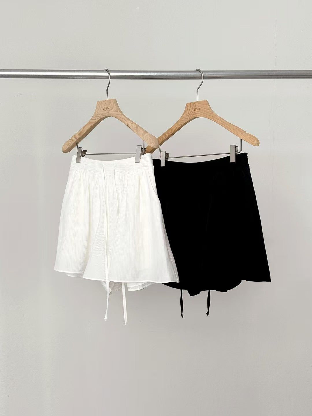 liter magnet wrinkle flare pants-2col
