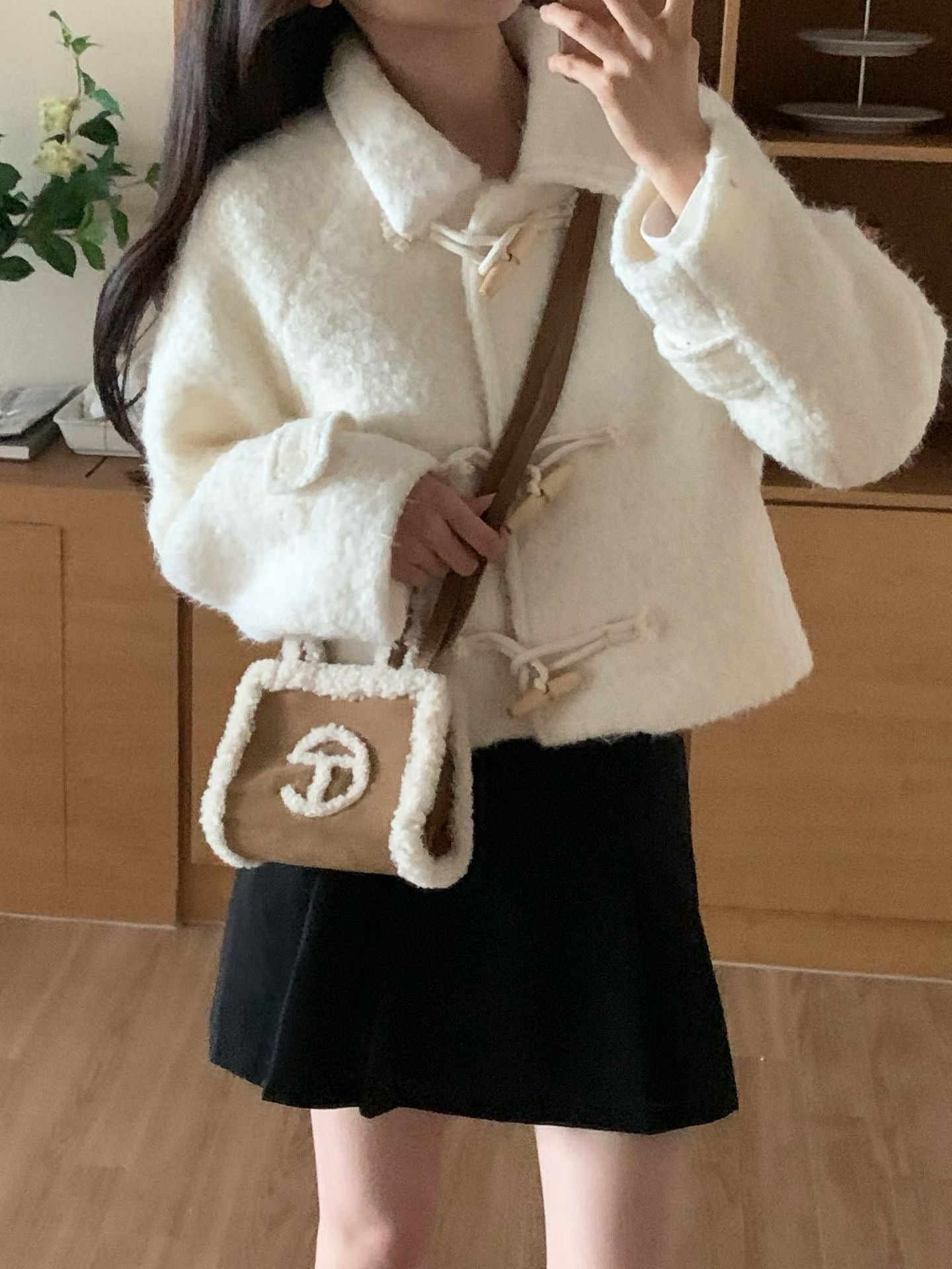 ジャケット・アウター LEDAY / Mini short double handmade coat ジャケット・アウター LEDAY / Mini short double handmade coat LEDAY