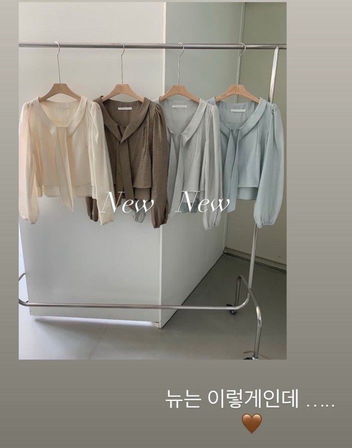 rose tie blouse-4col