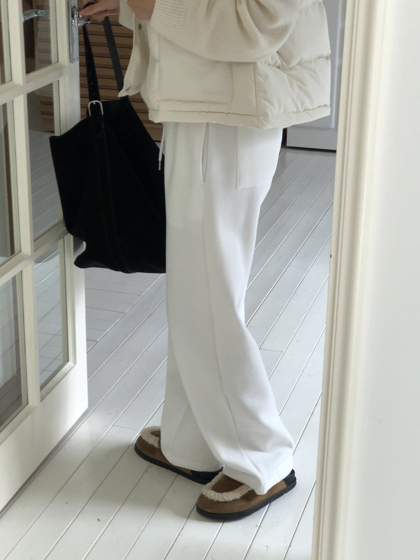 Soft string gimo training pants-4col