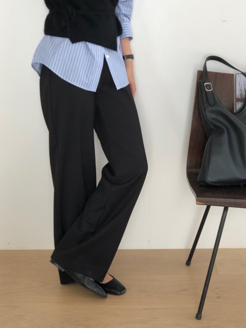 Row flare slacks-3col