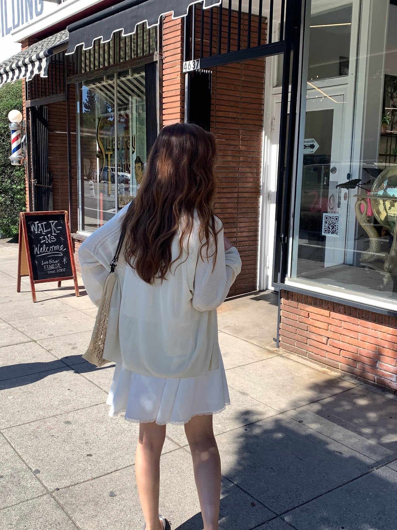 cream即納 Vera summer V-neck cardigan-2col