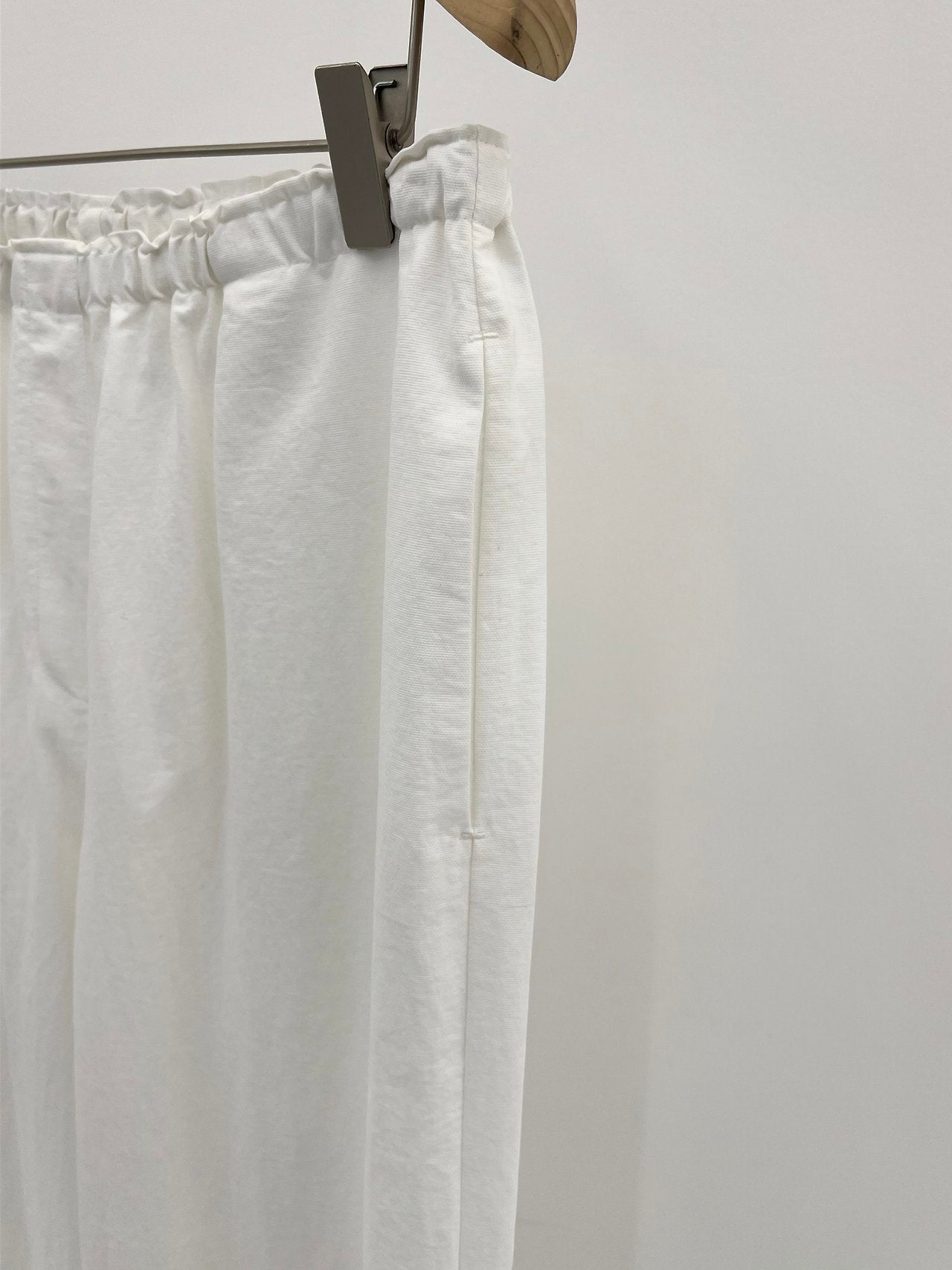 Sander semi wide banding pants-5col
