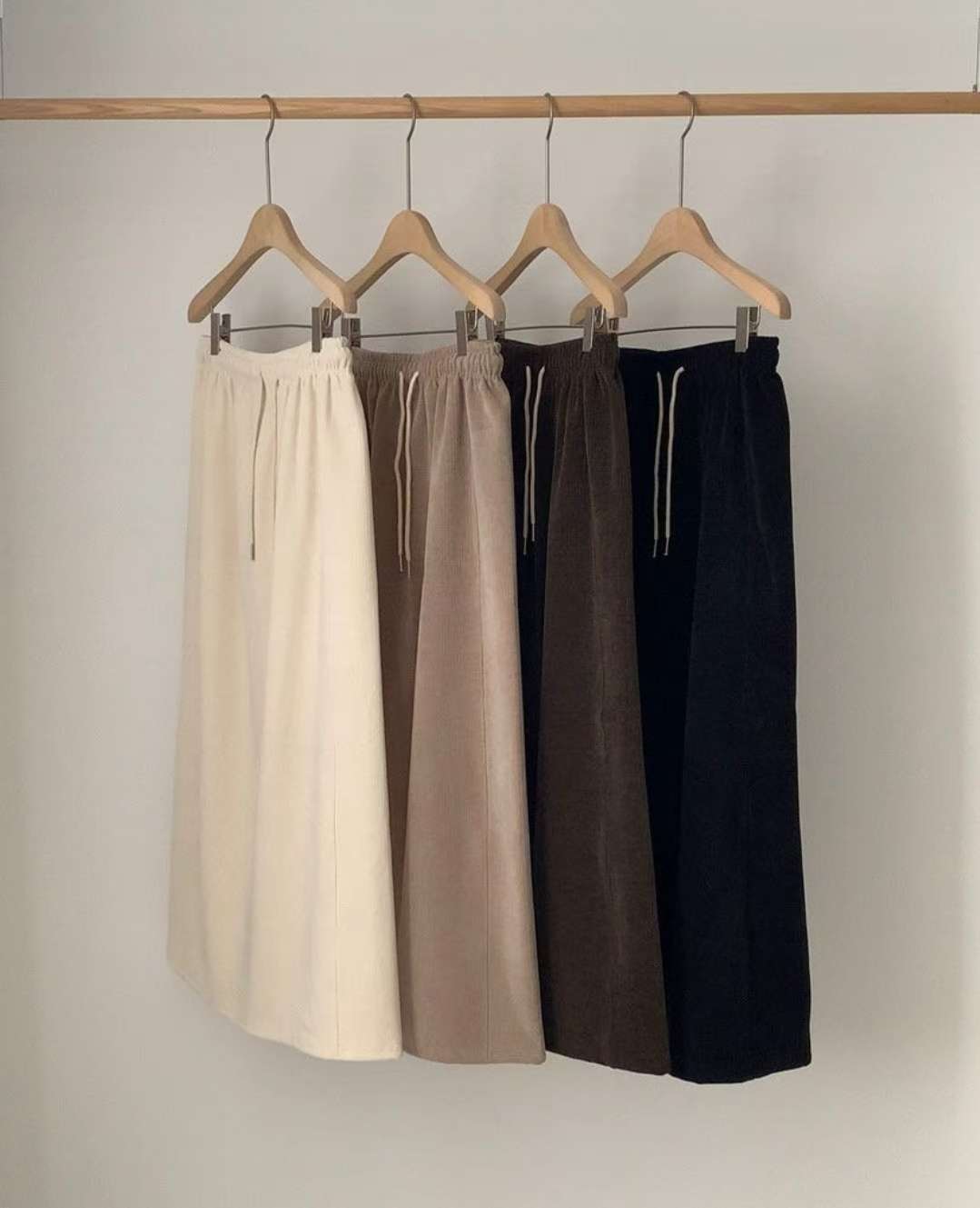 Brownie rib skirt-4col