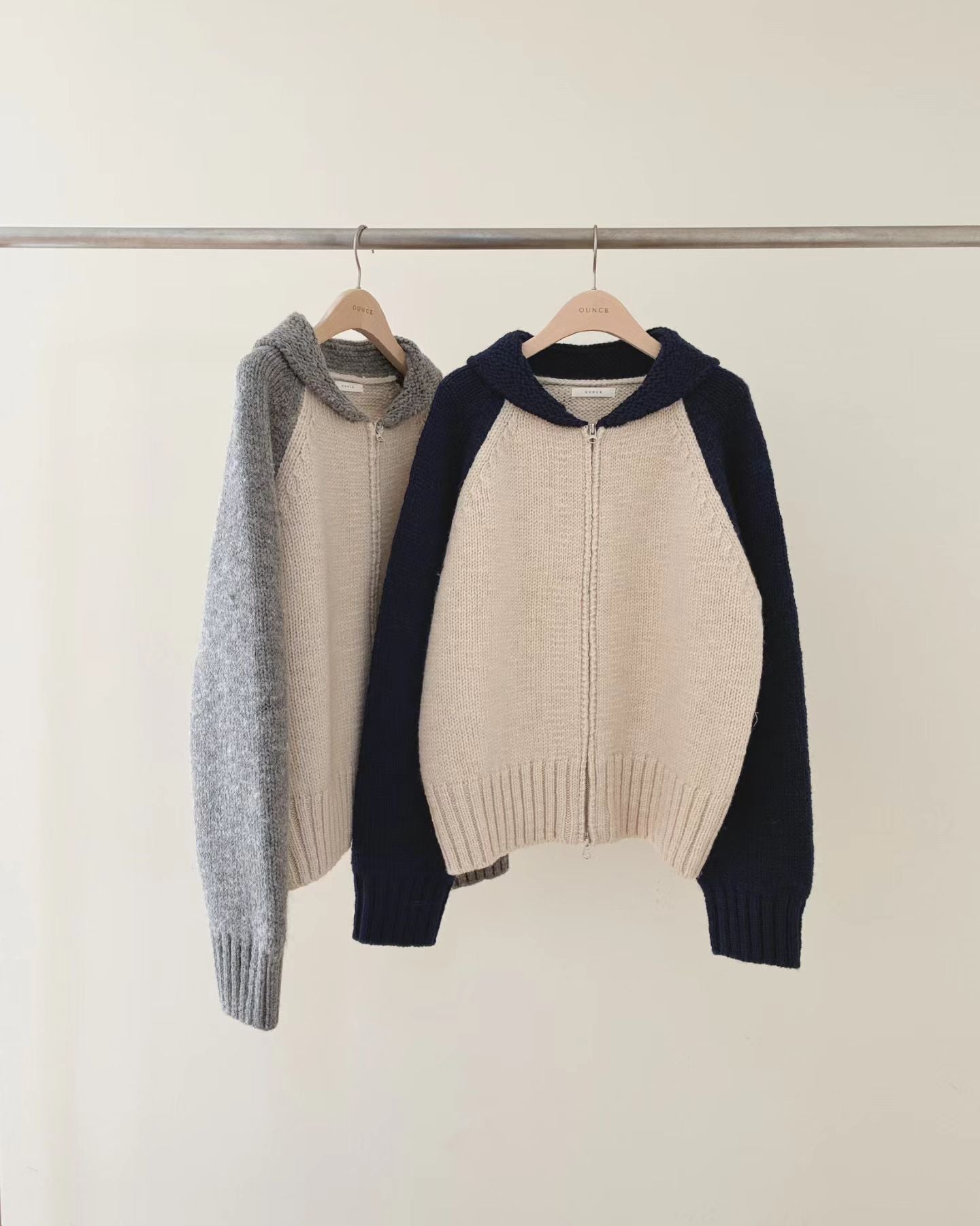 Ounce peanut raglan zip-up-2col