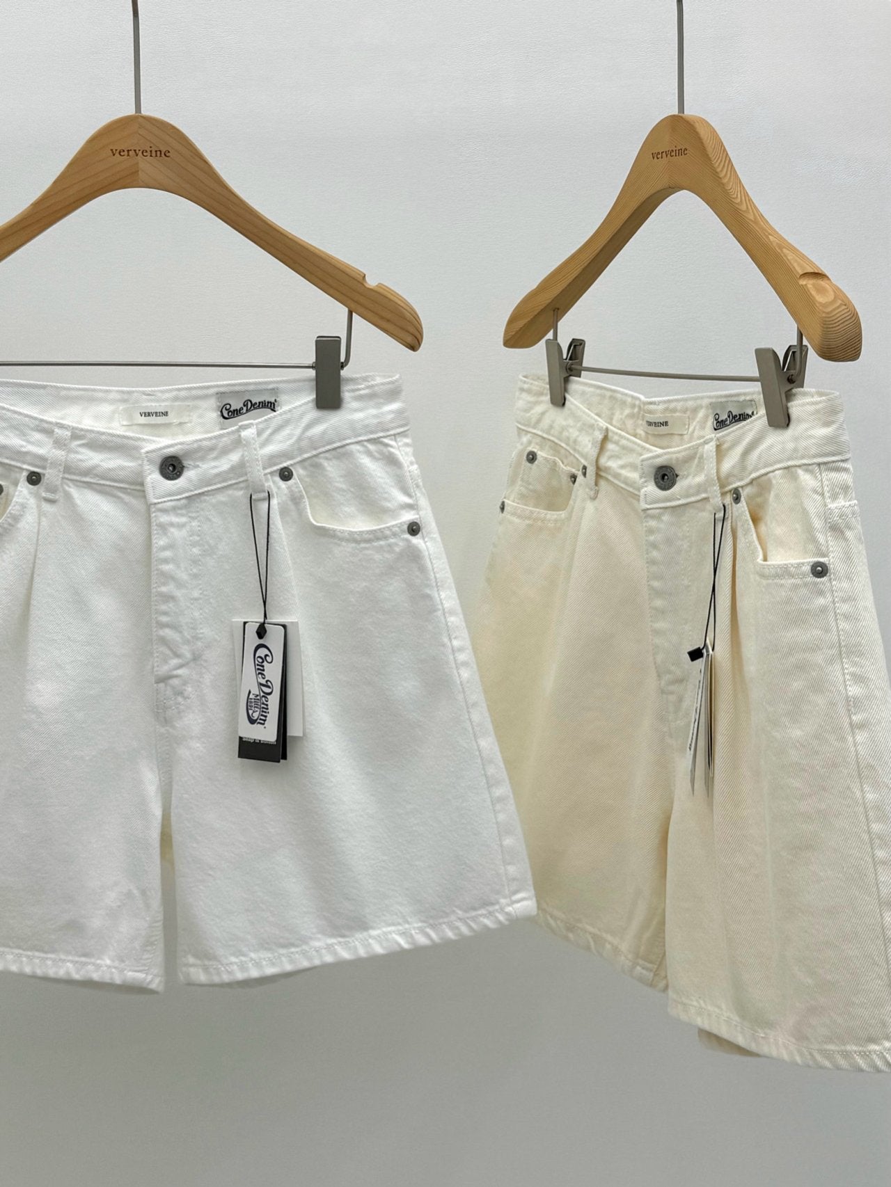 sandro pintuck short denim-2col