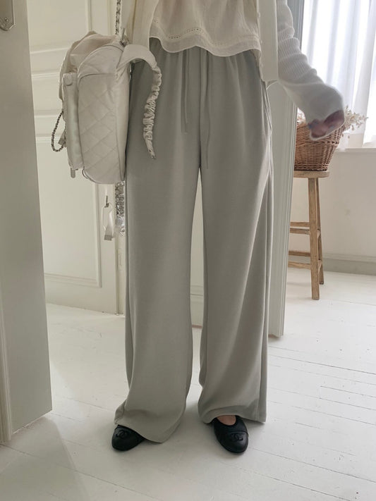 Stay banding pants-4col