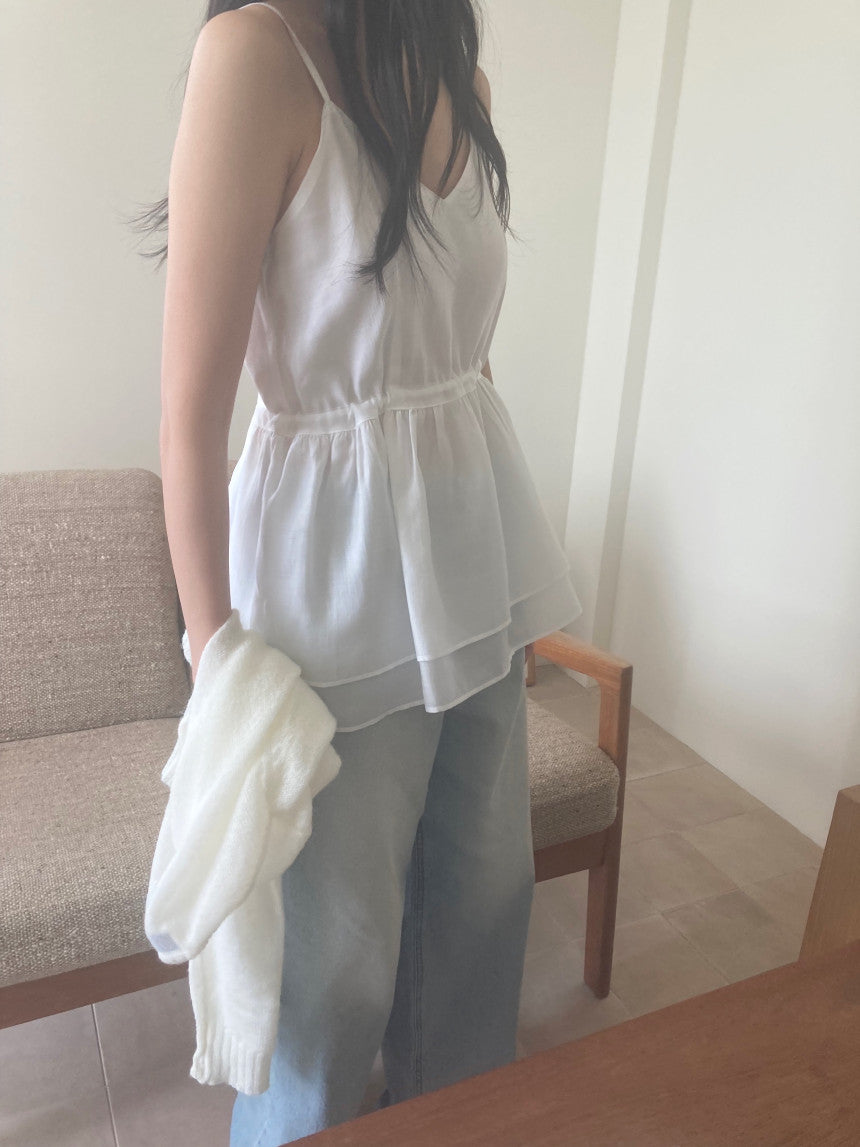Mov sleeveless blouse