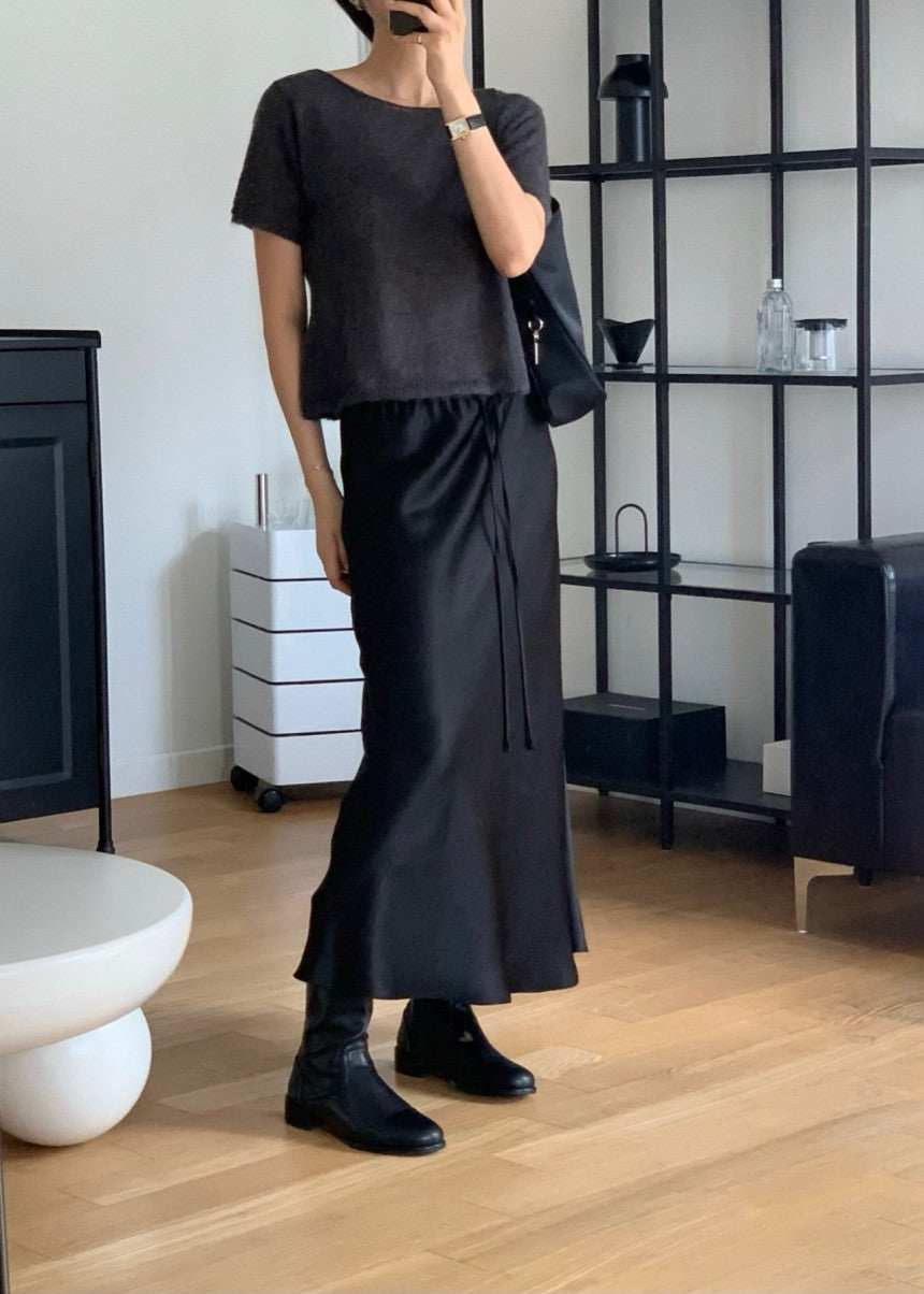 Cello satin skirt-3col/ショート丈あり