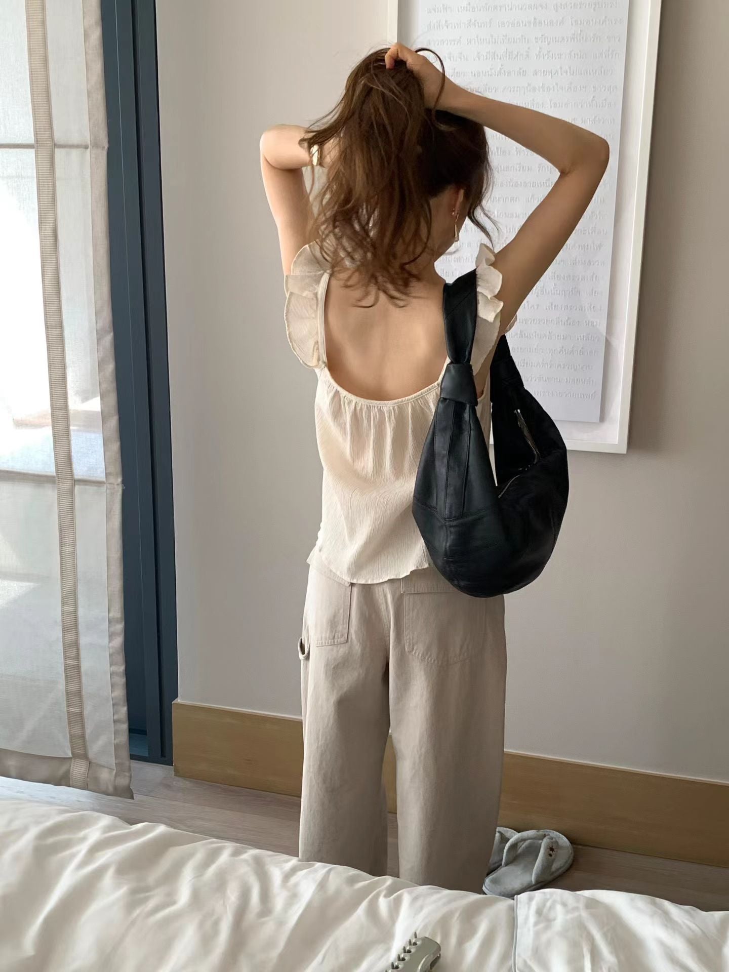 crema即納 Ounce any frill blouse-2col