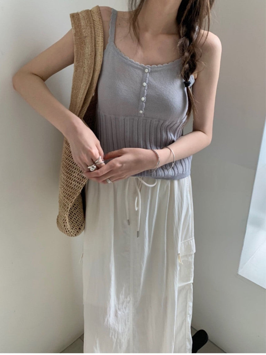 Jeanne cargo skirt-2col