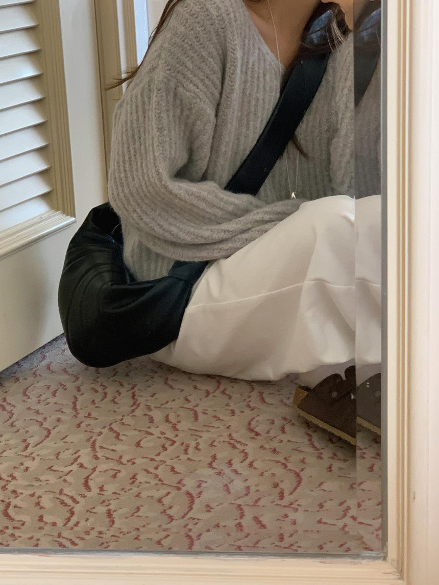 liter daina alpaca v neck knit-3col