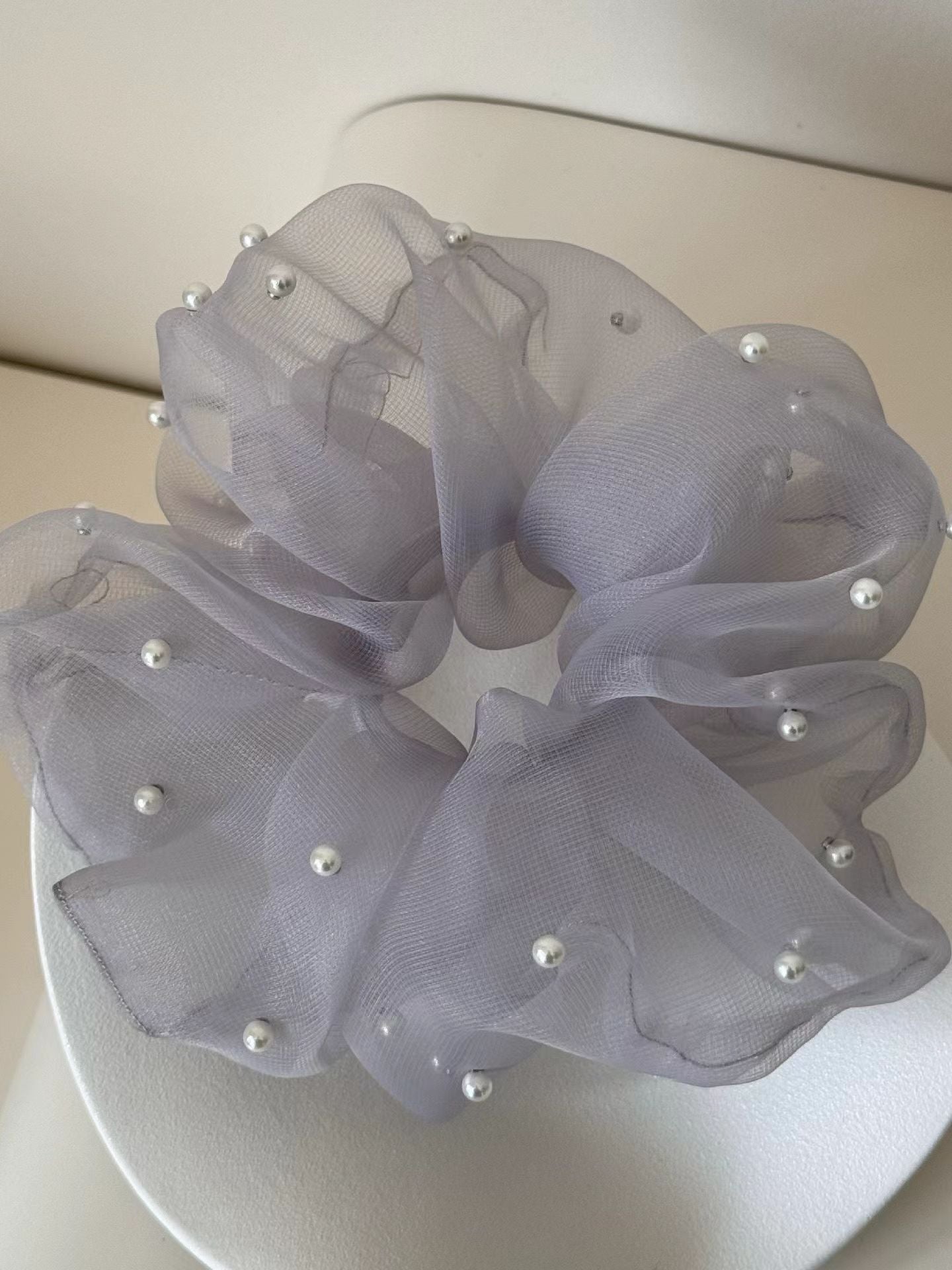 Pearl scrunchies