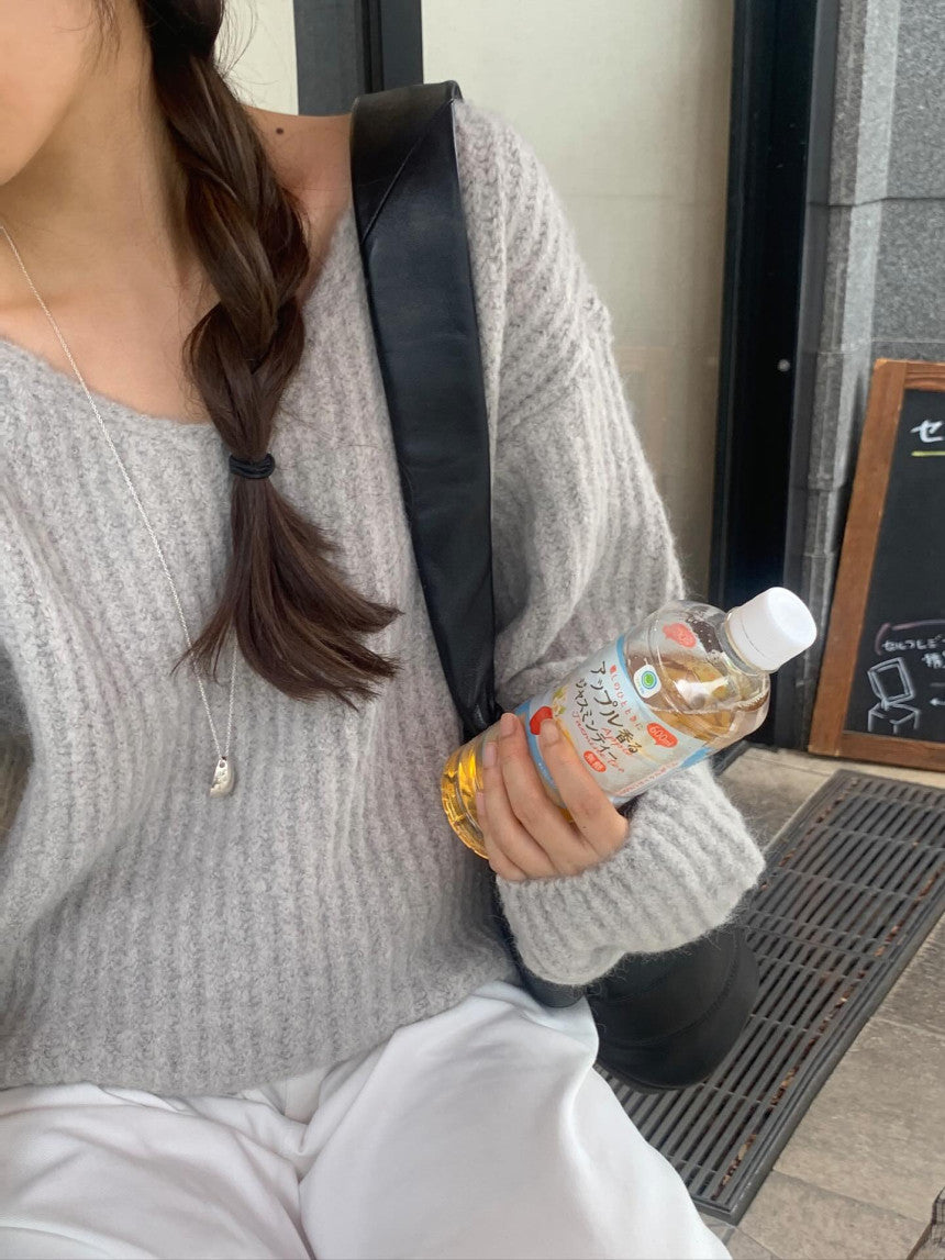 liter daina alpaca v neck knit-3col