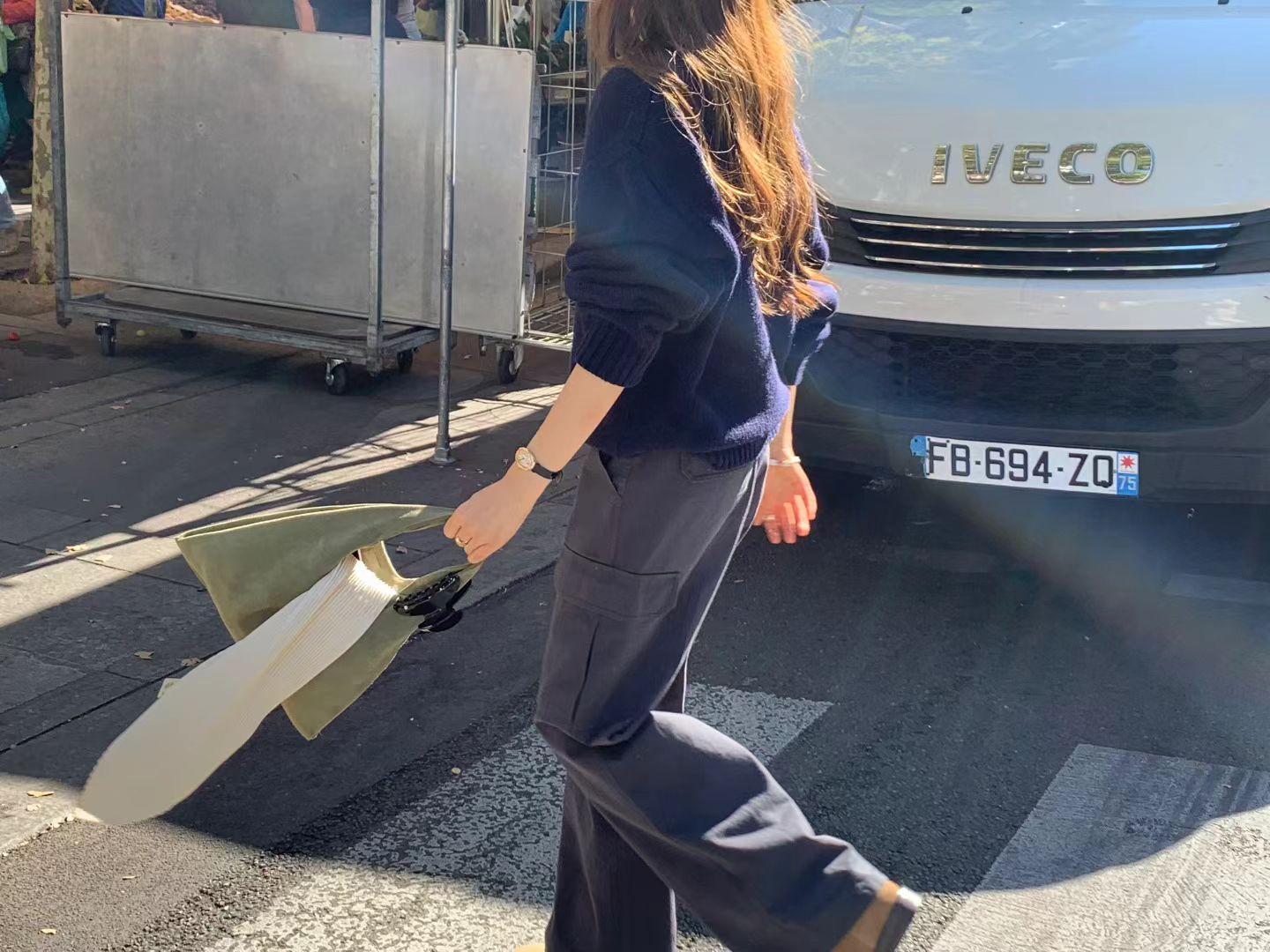 Ounce washing pocket cargo pants-2col