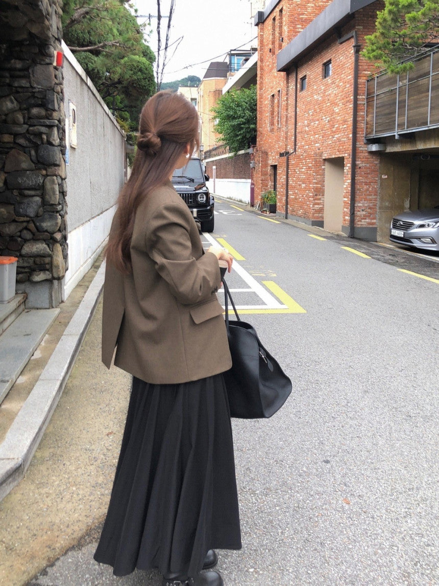 British basic blazer jacket-3col