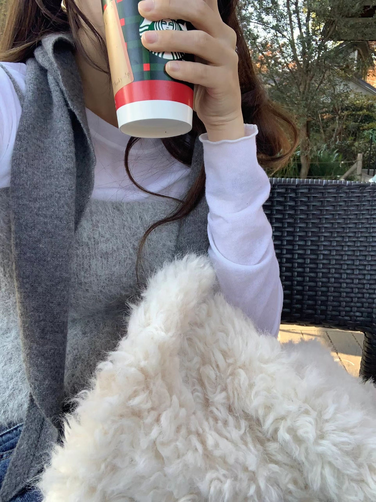 Ounce hairly alpaca bustier-2col