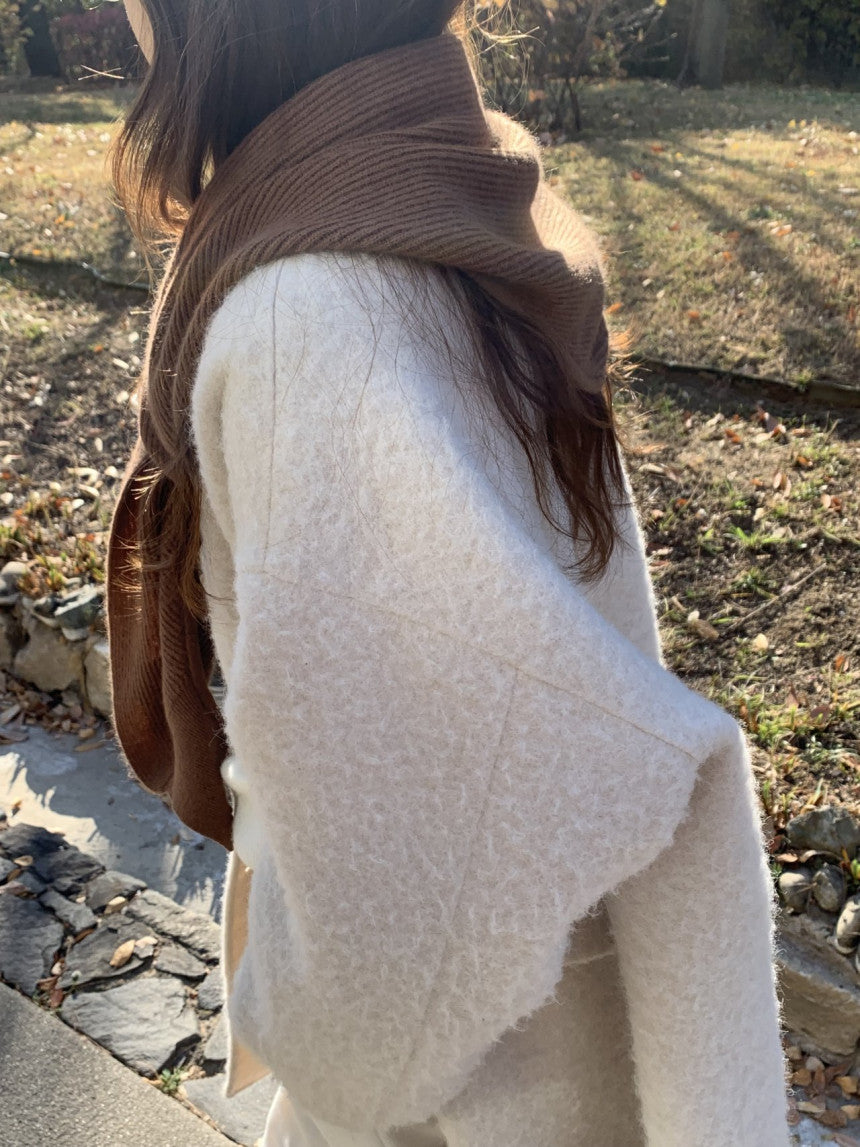 Verona raccoon knit bolero-3col