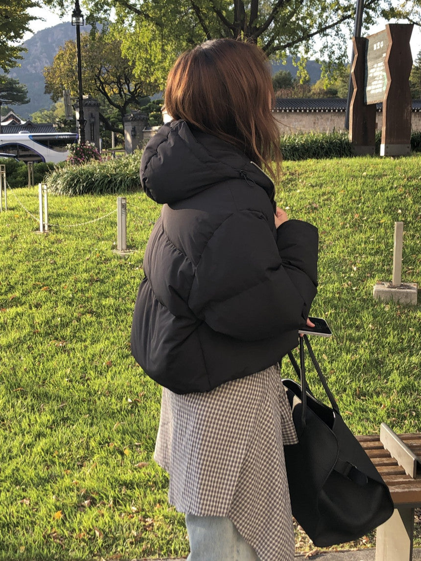 Noa hood duck down padding-3col