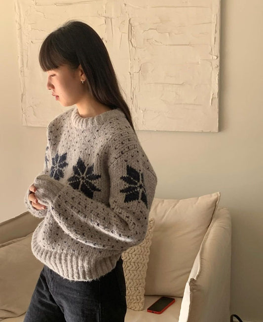 snow Flower knit-2col